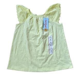 NWT Cat & Jack Sleeveless Top Yellow XS